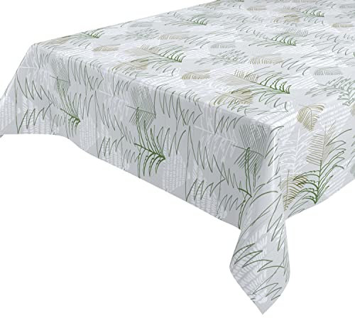 Wachstuchtischdecke abwischbar Tischdecke RUND ECKIG, Weihnachten Motiv und Größe wählbar (Eckig 140x220 cm, Tanne Grün)