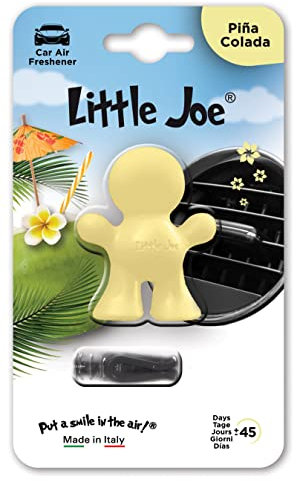 Little Joe Auto-Lufterfrischer, zum Anbringen an jedem Lüftungsgitter +/- 45 Tage Frische im Auto (Pina Colada/Gelb)