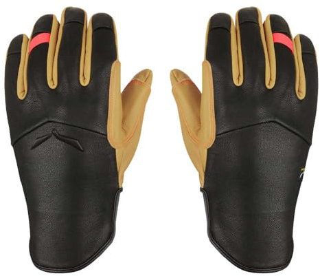 Salewa Ortles Merino-Lederhandschuhe Women, Schwarz, 6/S