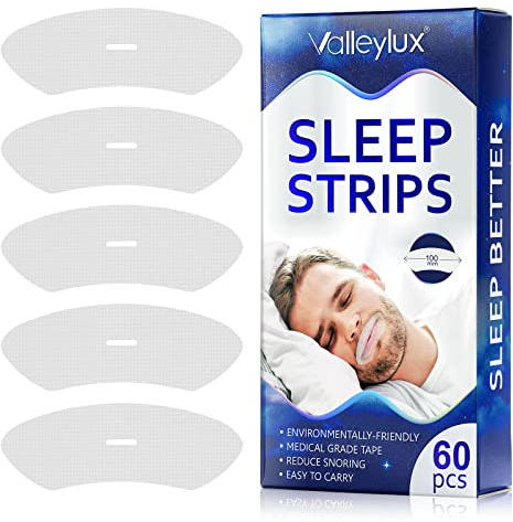 Mouth Tape for Sleeping-60Pcs Sleep Strips-Advanced Gentle Mouth Tape Devices Help Train Nasal Breathing,Promote Better Nighttime Sleeping