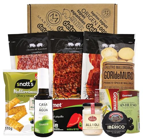 Präsentbox, Spanische Geschenke I Tapas I Geschenk für Feinschmecker und Spanienfans, Pata negra