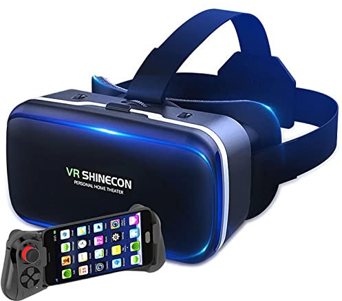 Virtual Reality Headset, VR Headsets Compatible For IPhone And Android Smartphones, Full Screen Visual Wide Angle VR Glasses Box For Kids To Play VR Games/3D Movies Anti Blue Light(058)
