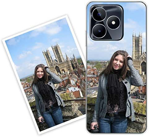 Sunrive Coque personnalisée Compatible avec realme C53, Personnalisable avec Votre Propre Image, PhotoTexte, DIY Silicone Étui Housse Protecteur Souple Gel Transparent Back Case