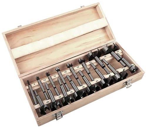 Angoily 16pcs Flat Hole Opener Drill Bit for Woodworking Hole Cutter in Box Woodworker Tool for Creating Precise in Projects