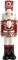 Baroni Home Schiaccianoci Natalizio in Porcellana Decorata, Sopramobile Vaso Decorazione Colorata Personaggio Natalizio, (Vestito Rosso)