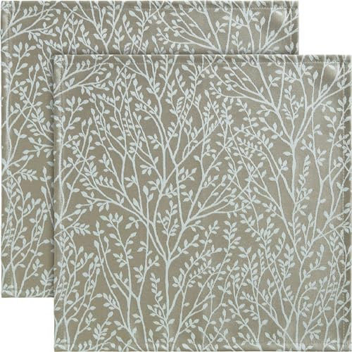 Erwin Müller Serviette Malaga 2er-Pack fleckabweisend Taupe Größe 40x40 cm