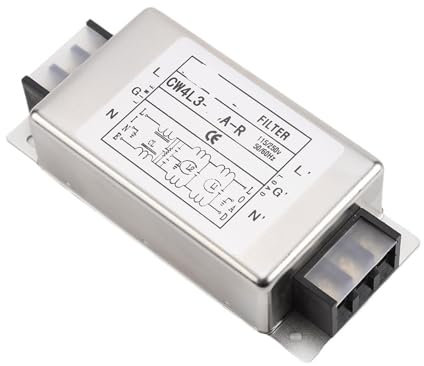 TVOLRFNIY Filtro Alimentazione monofase 10A 20A 30A 40A morsettiera Filtro Tre stadi monofase tristadio 220V(10A)