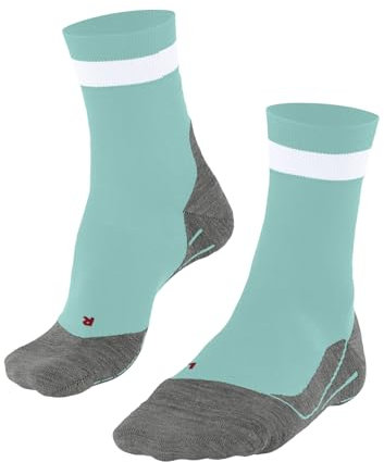 FALKE RU4 Endurance W So cotone filo funzionale antivesciche 1 paio, Calzini da corsa Donna, Blu Fiji 6423, 41-42