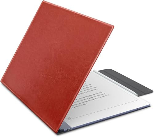 SSS-GRGB - Funda magnética sin marco para tablet Notable 2 Paper - 10.3 pulgadas lanzada en 2020, funda protectora ultrafina de piel sintética, con soporte magnético para 2 bolígrafos (rojo)