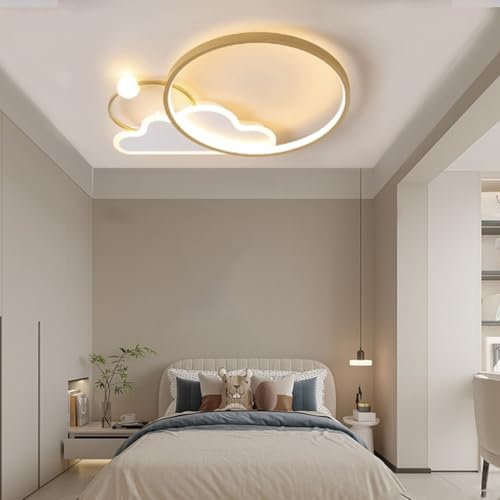 LED Deckenleuchte mit dimmbar Fernbedienung 3000-6500K deckenlicht Acryl Aluminium Eisen LED Deckenlampe 30/38 W 2400/3040LM 40*6CM/50*6CM für Wohnzimmer Schlafzimmer Flur und Kinderzimmer(Pink,50*6CM