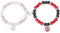 FFWTPY Paar Armbänder 2 Stück Armbänder Spider Man Superhelden Couple Bracelet Paare Armband Matching Bracelets mit Magnetische Herz Anhänger für Freundin Partner Geschenk