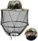 Bieiyhe Hut mit Moskitonetz Kopf, Imkerhut mit Schleier, Moskito Kopfnetz Hut, Mückenhut mit Mückenschutz, Moskitohut Schnelltrocknend, Anti Mosquito Hat, Tropenhut, Sonnenhut Faltbar Uv Schutz -Grün