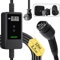 dé Cavo Ricarica Auto Elettrica Tipo 2 Schuko 3,7kW [12m | 6/8/10/13/16A] Colonnina Ricarica Auto Elettrica con Supporto, con LCD Controllo Digitale Compatibile con Model Y/3, e208 e Altri EV/PHEV