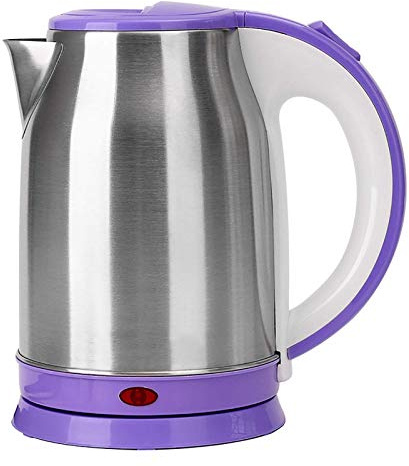 Stainless Steel Electric Kettle, Quiet Boil Kettle Electric Tea Kettle Water Kettle Electric Kettle with Boil Dry Protection Automatic Shut Off 2 Litre Bpa-Free Energy Efficient,One Size,Purple