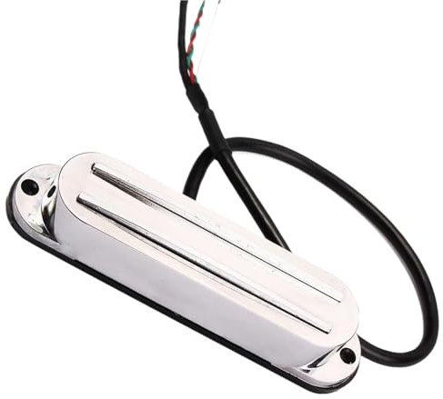 Dual Rail Humbucker Pickup Wired Chrome Cover für E-Gitarren-Zubehör Tonabnehmer Playing Accessories