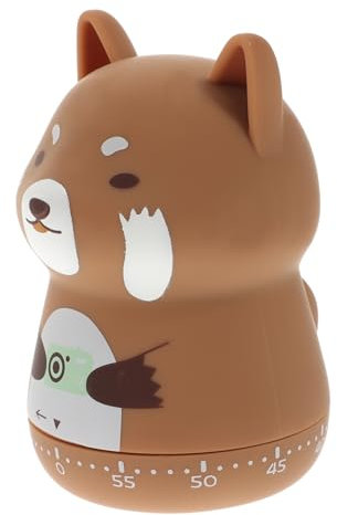 HOLIDYOYO Kreativer Cartoon Tier Countdown Küchentimer Mechanischer Timer Für Kochen Und Backen Lustiger Kurzzeitwecker Mit Magnet Für Und Erwachsene Zeitmanagement Der Küche