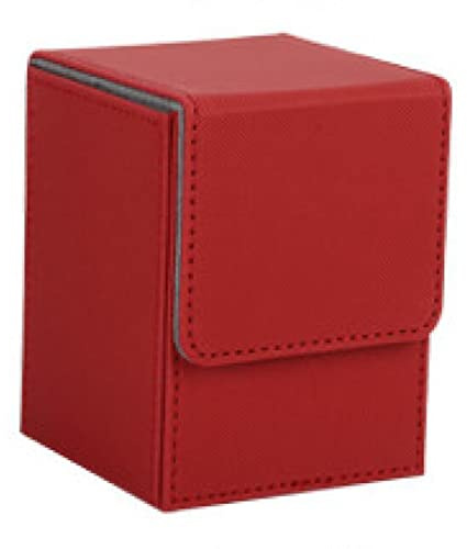 Okeeyseda Karten Etui Deck Box Karten mit HüLlen Deck Spiel Box für Binder: 100+, Rot