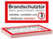 Clever Pool Maxi-Pack 60 Aufkleber Brandschutztür – 21x10,5 cm – stets geschlossen halten verkeilen verstellen verboten – Warnhinweis Feuerschutzabschluss, Verbotszeichen