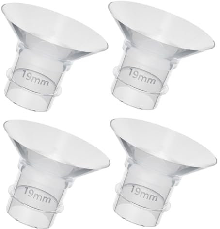 CHICAMPERA 4pcs Wearable Flange Inserts Breast Pump Parts Compatible Breastfeeding Mothers Reusable 19mm Silicone Flange Inserts for Nursing and Pumping