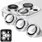 Kucheed Diamond Camera Lens Protector for iPhone 13 Pro/iPhone 13 Pro Max, Bling 9H Tempered Glass Camera Cover, Individual Automatic Alignment Metal Rings, Glitter Phone Lens Cover Film Stickers