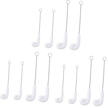 BESTYASH 3 Sätze Reinigungs Pinsel Flasche Multifunktionale Topfbürste Reiniger Griffbecherbürste Biegsame Reinigungsbürste Tassenscheuerbürste Faserwolle 4 Stück * 3