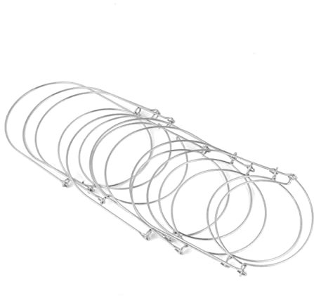 ROMISBABA 8pcs Metal Mason Jar Handles Silver Lid Hanger Compatible for Mouth Jar Lid Rings Kitchen Storage