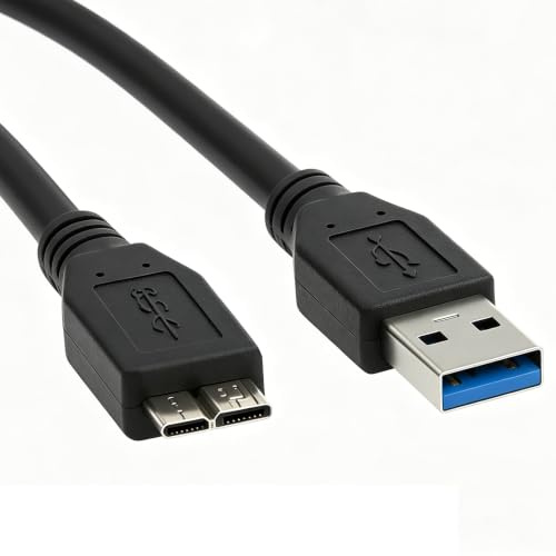 Dazvyn USB 3.0 hard drive cable,5Gbps SuperSpeed(50cm/19) | USB 3.0 hard drive cable for WD My Passport, Seagate, Toshiba Canvio & Samsung SSD