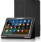 XIDO Folio Housse Case Coque Étui pour Tablette 10.1 Pouces LNMBBS/YOTOPT / Qimaoo/BEISTA / Teeno/SANNUO / PADGENE/Excelvan M10K6 F888 / AnTeck/Yuntab K107 K17 / BENEVE 10.1'' Tablet, Noir