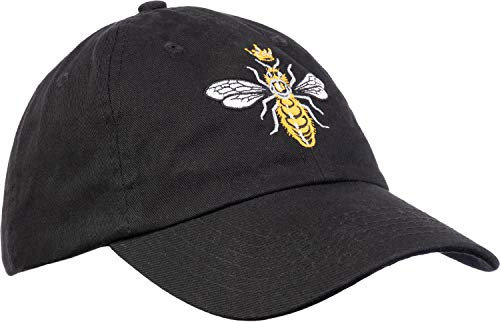 Ann Arbor T-shirt Co. Queen Bee | Lustige, niedliche, Coole Damen-Baseballmütze mit Krone, Alpha-Top, Baseballmütze, schwarz, Einheitsgröße
