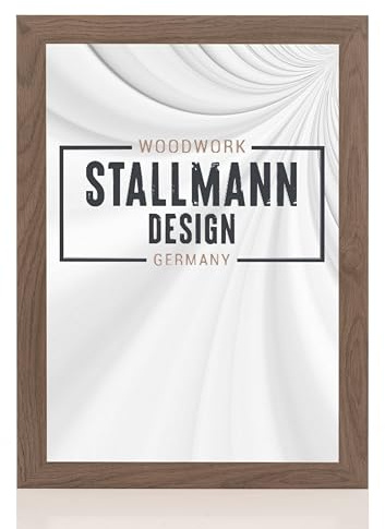 Stallmann Design 'New Modern' Bilderrahmen 60 x 80 cm | Farbe: Mooreiche | eleganter Frame für Ihre Fotos und Motive