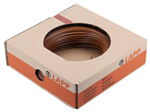 10 metros Lapp 4520046 H07V-K 6 mm² marrón I Cable de cableado I Cable cable cable flexible I PVC Individual I Cable 6 mm2 I Cableado