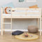 Hoppekids ECO Comfort Hochbett | 70x160 mit Lattenrost und Kaltschaummatratze | Natur | Das Nordische Umweltzeichen | TÜV-Zertifiziert | FSC®-zertifiziertes massives Kiefernholz