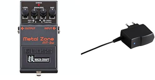 Pédale Metal Zone Waza Craft MT-2W BOSS, modes Standard et Custom et un puissant EQ trois bandes & Alimentation PSA-230S BOSS, un adaptateur secteur pour toutes les nouvelles pédales compactes