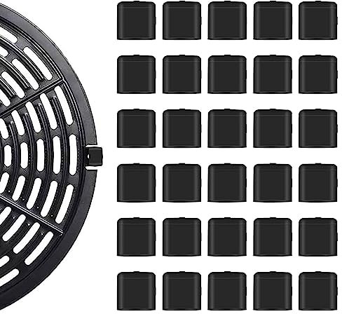 MIVAIUN 30 Pezzi Paraurti in Gomma per Friggitrice ad Aria, Accessori per Friggitrice ad Aria, Piedini in Gomma per Vassoio della friggitrice ad Aria, Coperchi in Gomma Resistente ai Graffi