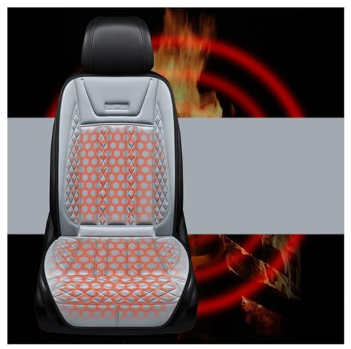 BesBet Cuscino Sedile, Riscaldamento Rapido A Due Livelli Cuscino Auto Guidatore, Comodo Universale Scalda Sedile Auto, per Camion,C-2PCS