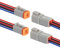 WOODGUILIN DT Stecker Connectors 6 Polig,DT Wasserdichter Steckverbinder,DT Stecker Steckverbinder,DT Auto Wasserdicht Elektrische Stecker Connectors,mit 16 AWG Kabel,Grau.(2 Pairs, 6Pin DT)
