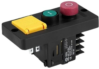 BUDAY YCZ6 Druckknopf und Not-Aus-Elektromagnetischer Schalter ON-OFF mit Wippschaltern, 400 V, 50/60 Hz, ein-/dreiphasig