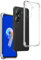 REY Coque Anti-Shock pour ASUS ZENFONE 9 - ZENFONE 10, TPU Transparent en Silicone Antichoc
