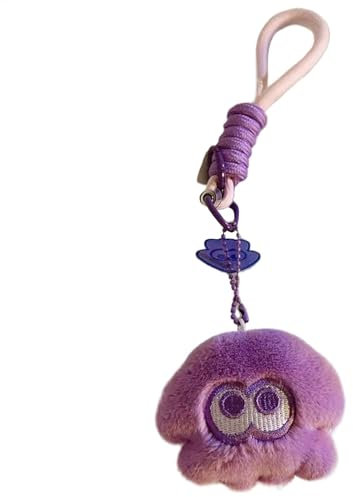 Porte-clés de voiture mignon, porte-clés et porte-clés pour femmes – Breloque pendentif en forme de calmar – Porte-clés de voiture pour sac à dos portable pour anniversaire, Noël, Nouvel An, Pâques