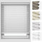 Victoria M. Kaya Holzoptik Jalousie aus PVC, Einfache Montage inkl. Montagematerial, 80 x 130 cm, Multi weiß strukturiert
