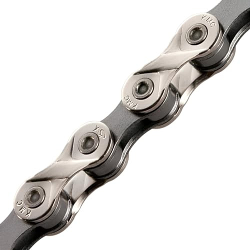 KMC X8 Kettenrad, Vernickelt, Grau, 116 Link | Kompatibel mit Shimano, SRAM und Campagnolo 8-Gang-Systemen für MTB, Straße, Kies und Cyclocross-Fahrten