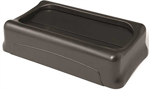 Rubbermaid Slim Jim Swing Lid Black 2673-60-BLA
