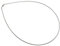 Omega Halsreifen 1,5mm Durchmesser - 925 Sterling Silber, Länge frei wählbar 38-55cm