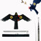 Nonberkey Bird Repellent Hawk Kite,Deterrent Birds Scarer, Vögel Abschrecken,Vogelabwehr Spatzen Tauben Specht, Vogelscheuche Drachen mit 4m Teleskopstange
