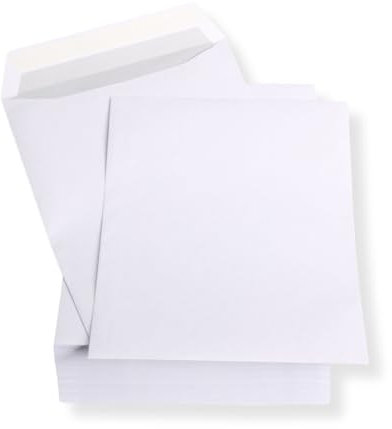 100 Stück Versandtaschen Briefumschläge C4 A4 weiß haftklebend ohne Fenster 229x324 mm HK