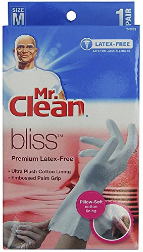 Mr. Clean Bliss Premium Lot de 5 paires de gants sans latex Taille M