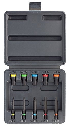 MAGNET DRIVER WERKZEUG 10 STÜCK , dass ein Behälterkasten hat enthält 5 magnetdrivers und 5 Bits, um die besten Ergebnisse achive während Einschrauben