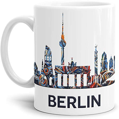 Tassendruck Berlin-Tasse Skyline - Kaffeetasse/Mug/Cup - Qualität Made in Germany