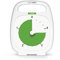 TIME TIMER PLUS 5 Minuten Visueller Analog Timer Uhr - Optionaler Aktustischer Alarm (Lautstärkeregler) Kein lautes Ticken; Zeitmanagement-Tool (Weiß)