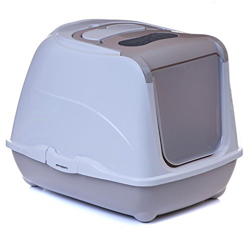 Katzentoilette Flip Cat XL graubeige - Unterschale graubeige